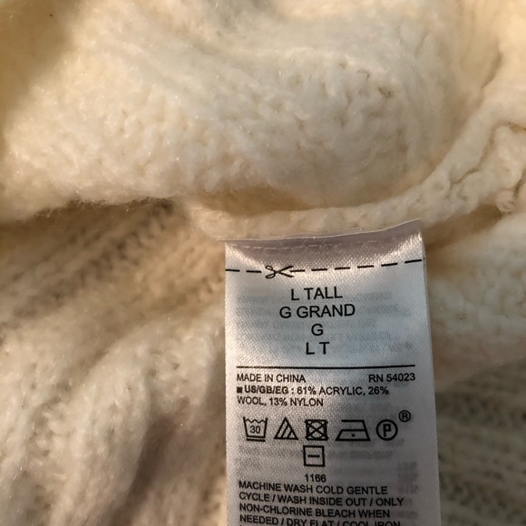 Gap wool blend sweater , NWT , Large Tall - Picture 4 of 4